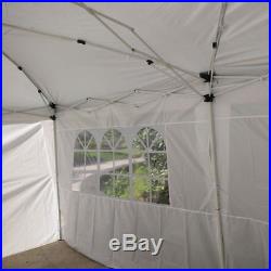 10'x 20'Party Tent Patio Easy Pop-Up White Wedding Gazebo Canopy Marquee With6Wall