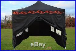 10' x 20' Pop Up Canopy Party Tent Gazebo EZ Black Flame E Model