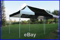 10' x 20' Pop Up Canopy Party Tent Gazebo EZ Black White E Model