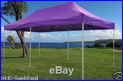 10' x 20' Pop Up Canopy Party Tent Gazebo EZ Purple E Model