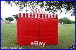 10' x 20' Pop Up Canopy Party Tent Gazebo EZ Red Stripe E Model