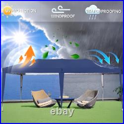 10' x 20' Pop Up Canopy Tent with6 Sidewall, Wedding Party Tent, 3 Adjustable Height