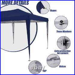 10' x 20' Pop Up Canopy Tent with6 Sidewall, Wedding Party Tent, 3 Adjustable Height