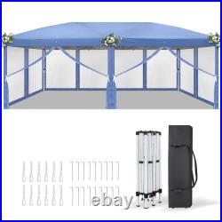 10'x 20' Pop Up Gazebo Outdoor Patio Gazebo Outdoor Canopy Tent Backyard Tent