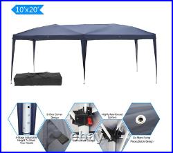 10' x 20' Pop-up Gazebo Outdoor Canopy Wedding Party Camping Tent Waterproof New