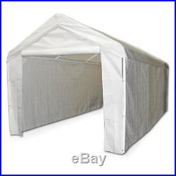 10 x 20 Portable Domain Carport Garage Side Wall Car Shelter Canopy Tent WHITE