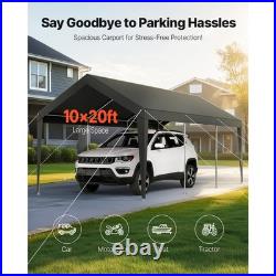 10' x 20' Portable Heavy Duty Canopy Garage Tent Car Carport Shelter Steel Frame