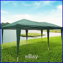 10' x 20' Waterproof Tent Heavy Duty Outdoor Folding Gazebo Party Canopy, Green