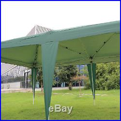 10' x 20' Waterproof Tent Heavy Duty Outdoor Folding Gazebo Party Canopy, Green