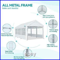 10 x 20 ft Heavy Duty Carport Car Canopy Garage Shelter Party Tent Adjustable