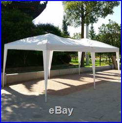 10 x 20 white Outdoor Gazebo Pop Up Canopy Party Tent with 2-Tier Roof