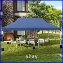 10 x 20FT Pop-up Canopy Tent Folding Instant Sun Shelter with 3 Adjustable Heights