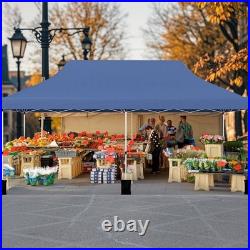 10 x 20FT Pop-up Canopy Tent Folding Instant Sun Shelter with 3 Adjustable Heights