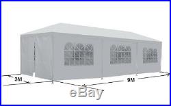 10' x 30' BBQ Gazebo Canopy Event Wedding Party Outdoor Tent With Side Walls