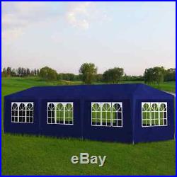 10' x 30' Blue Outdoor Canopy Party Wedding Tent Gazebo Pavilion with 8 Walls