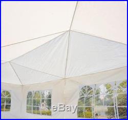 10' x 30' Gazebo Canopy Party Wedding Tent with 5 Removable Window Sidewalls
