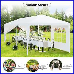 10' x 30' Gazebo Wedding Party Canopy Tent With 8 Sidewalls Outdoor White