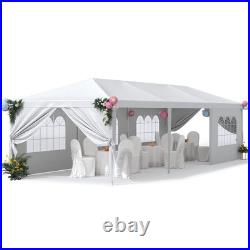 10 x 30 Outdoor Canopy, Gazebo with 8 Removable Sidewalls, Outside Waterproof