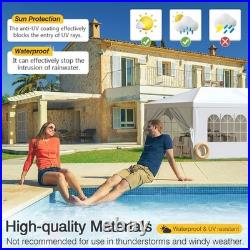 10 x 30 Outdoor Canopy, Gazebo with 8 Removable Sidewalls, Outside Waterproof