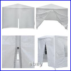 10' x 30' White Gazebo Wedding Party Tent Canopy With 8 Sidewalls Garden Yard