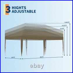 10'x10'/10'x20' Pop up Canopy Tent Waterproof Shed Outdoor Wedding Party Gazebo 10'x10'/10'x20' Pop up Canopy Tent Waterproof Shed Outdoor Wedding Party Gazebo