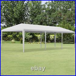 10'x10'/20'/30 Outdoor Gazebo Wedding Party Tent White Canopy With Sidewalls