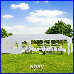 10'x10'/20'/30 Outdoor Gazebo Wedding Party Tent White Canopy With Sidewalls