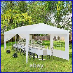 10'x10'/20'/30' Outdoor Gazebo White Canopy Party Wedding Tent with Sidewalls