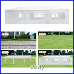10'x10'/20'/30' Party Canopy Tent Outdoor Gazebo Heavy Duty Pavilion Event White