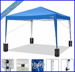 10'x10' Anti-UV Outdoor Tent Pop UP Canopy Folding Gazebo Shelter with 4 Sandbags