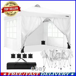 10'x10' Camping Tent Pop-Up Canopy Commercial Tent with Sandbags Waterproof USA