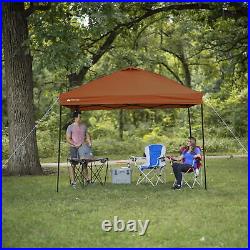 10'x10' Canopy Pop Up Gazebo Sun Shade Outdoor Instant Party Tent Camping Brown