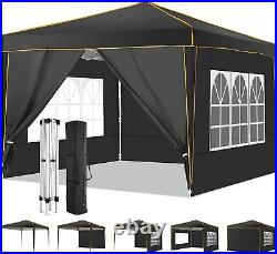 10'x10' Canopy Vendor Tent Instant Gazebo for Outdoor Party with Church Window