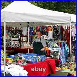 10'x10' Commercial 300 Denier Heavy Duty Pop Up Canopy With Adjustable Leg Heigh