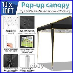 10'x10' Commercial Pop UP Canopy Party Tent Folding Waterproof Gazebo Heavy Duty