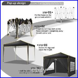 10'x10' Commercial Pop UP Canopy Party Tent Folding Waterproof Gazebo Heavy Duty