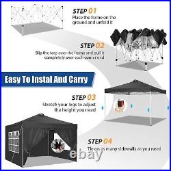 10'x10' Commercial Pop UP Canopy Tent Outdoor Folding Gazebo Wedding Party Tent#