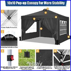 10'x10' Commercial Pop UP Canopy Tent Outdoor Folding Gazebo Wedding Party Tent#