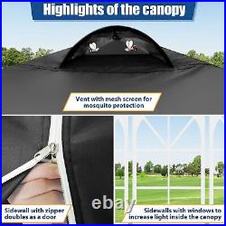 10'x10' Commercial Pop UP Canopy Tent Outdoor Folding Gazebo Wedding Party Tent#