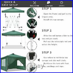 10'x10' EZ Pop UP Canopy Folding Waterproof Party Gazebo Event Instant Tent U. S