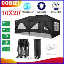 10 x10' EZ Pop UP Wedding Party Tent Waterproof Gazebo Canopy Heavy Duty Outdoor