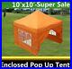 10-x10-Enclosed-Pop-Up-Canopy-Party-Folding-Tent-Gazebo-Orange-E-Model-01-lx