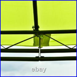10'x10' Gazebo Canopy Shelter Patio Party Tent Awning 4 Side Walls Bright Green