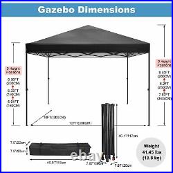 10´x10´ Heavy Duty Pop Up Canopy Wedding Party Tent Patio Gazebo