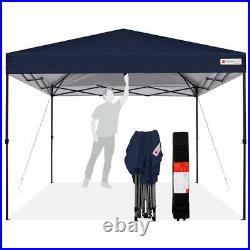 10'x10' Outdoor Instant BLUE Pop up Canopy Tent Gazebo With Wheeled Bag Carrier