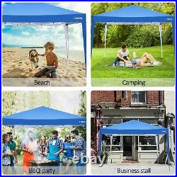 10'x10' Outdoor Pop Up Canopy Tent Instant Adjustable Gazebo Shade Assembly NEW