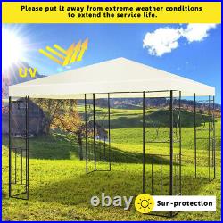 10'x10' Patio Gazebo Canopy Tent Steel Frame Shelter Patio Party Awning