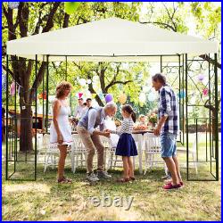 10'x10' Patio Gazebo Canopy Tent Steel Frame Shelter Patio Party Awning