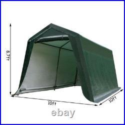 10'x10' Patio Tent Carport Storage Shelter Shed Car Canopy Heavy Duty Green