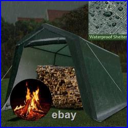 10'x10' Patio Tent Carport Storage Shelter Shed Car Canopy Heavy Duty Green